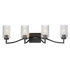 Maxim Lighting 21374CRBK Black Rigata 4-light Bath Vanity Image 1