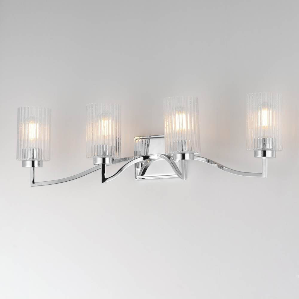 Maxim Lighting 21374CRPN Polished Nickel Rigata 4-light Bath Vanity Image 2