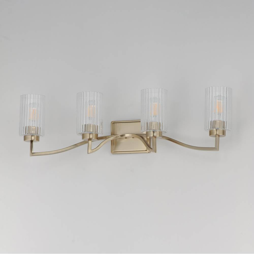 Maxim Lighting 21374CRSCH Satin Champagne Rigata 4-light Bath Vanity Image 2