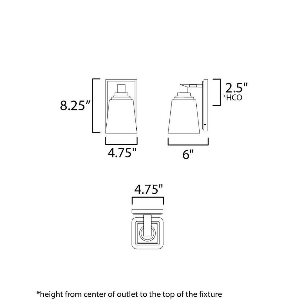 Maxim Lighting 21381CLSN Satin Nickel Cubos-wall Sconce Image 2