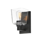 Maxim Lighting 21381CLBK Black Cubos 1-light Wall Sconce Image 1