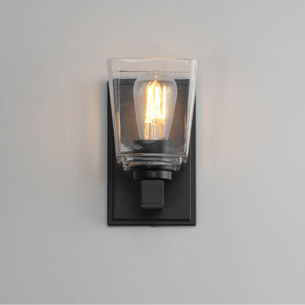 Maxim Lighting 21381CLBK Black Cubos 1-light Wall Sconce Image 3