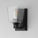 Maxim Lighting 21381CLBK Black Cubos 1-light Wall Sconce Image 2
