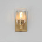 Maxim Lighting 21381CLNAB Natural Aged Brass Cubos 1-light Wall Sconce Image 3