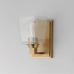 Maxim Lighting 21381CLNAB Natural Aged Brass Cubos 1-light Wall Sconce Image 2