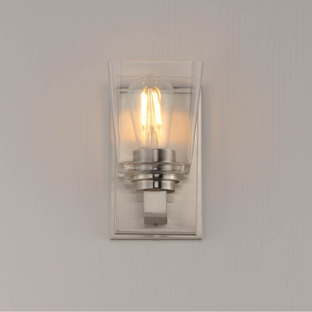 Maxim Lighting 21381CLSN Satin Nickel Cubos-wall Sconce Image 4