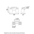 Maxim Lighting 21382CLSN Satin Nickel Cubos-bath Vanity Image 2