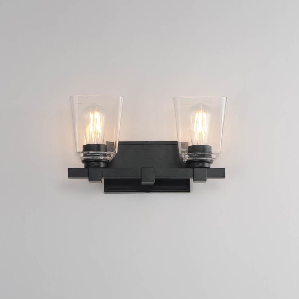 Maxim Lighting 21382CLBK Black Cubos 2-light Wall Sconce Image 3
