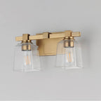 Maxim Lighting 21382CLNAB Natural Aged Brass Cubos 2-light Wall Sconce Image 2