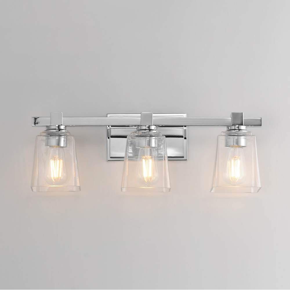 Maxim Lighting 21383CLPC Polished Chrome Cubos 3-light Bath Vanity Image 3