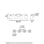 Maxim Lighting 21384CLSN Satin Nickel Cubos-bath Vanity Image 2