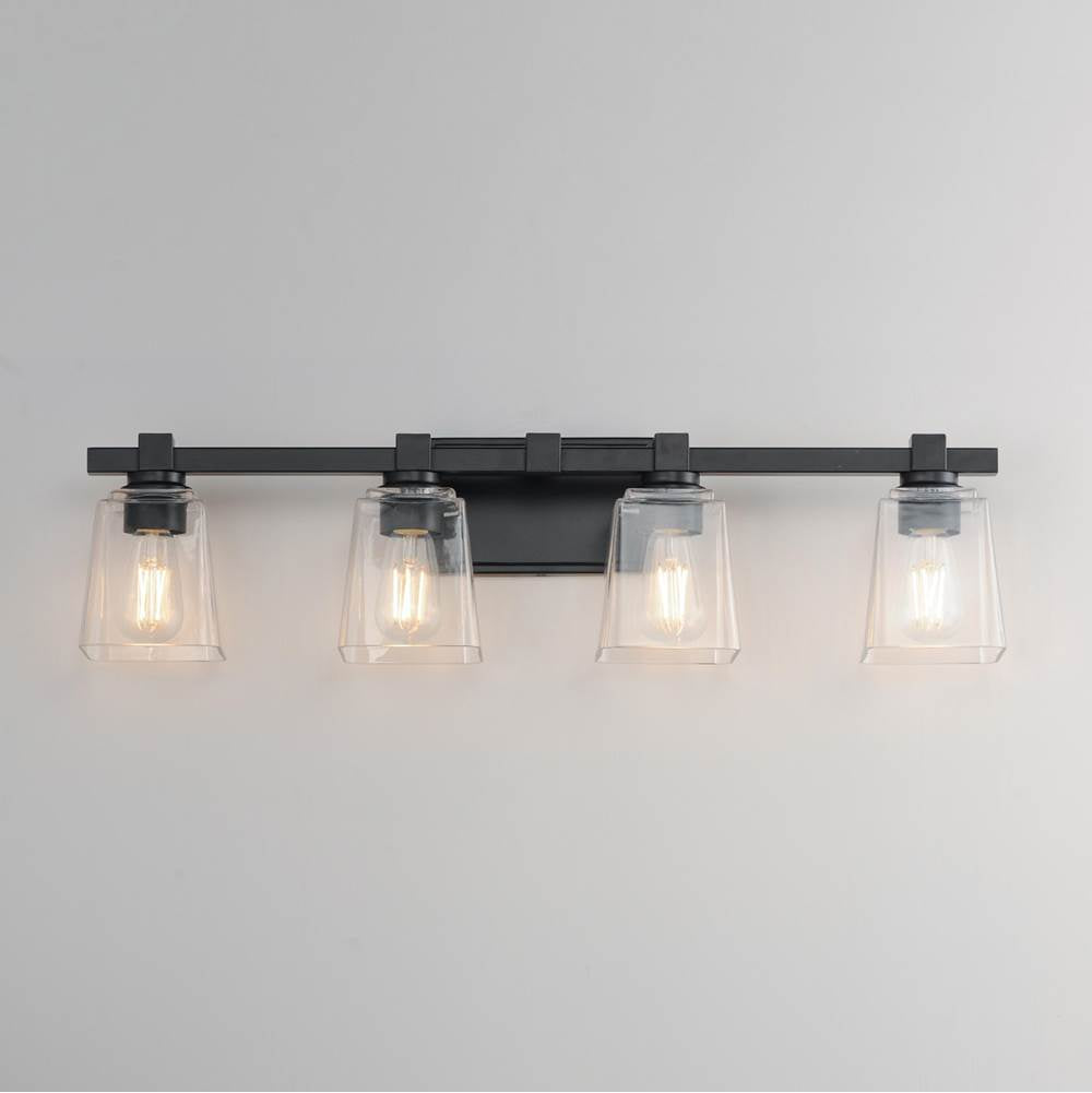 Maxim Lighting 21384CLBK Black Cubos 4-light Bath Vanity Image 3