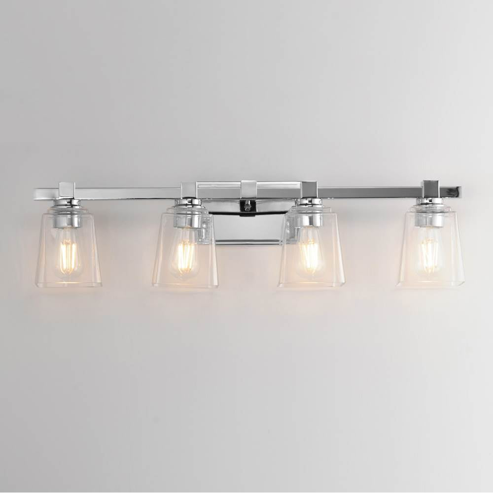 Maxim Lighting 21384CLPC Polished Chrome Cubos 4-light Bath Vanity Image 3