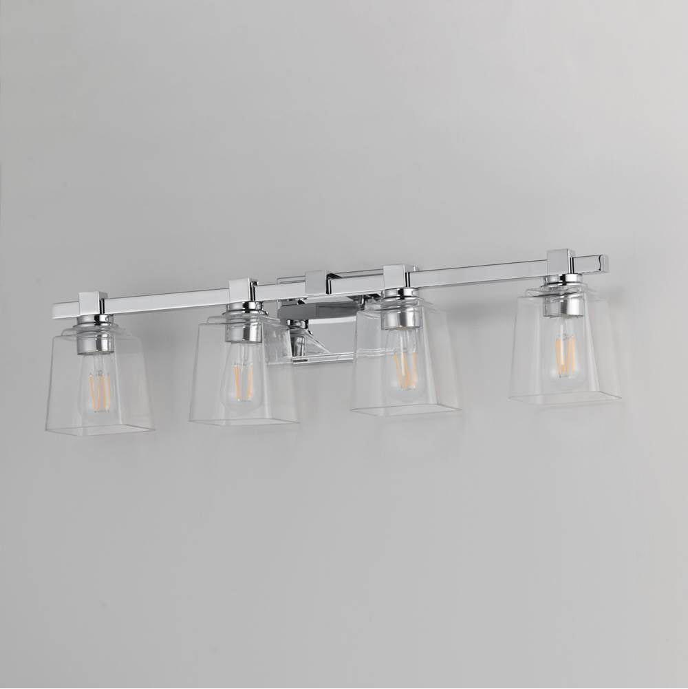 Maxim Lighting 21384CLPC Polished Chrome Cubos 4-light Bath Vanity Image 2