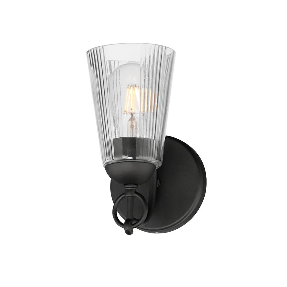 Maxim Lighting 21391CLBK Black Jackson Hole 1-light Wall Sconce Image 1