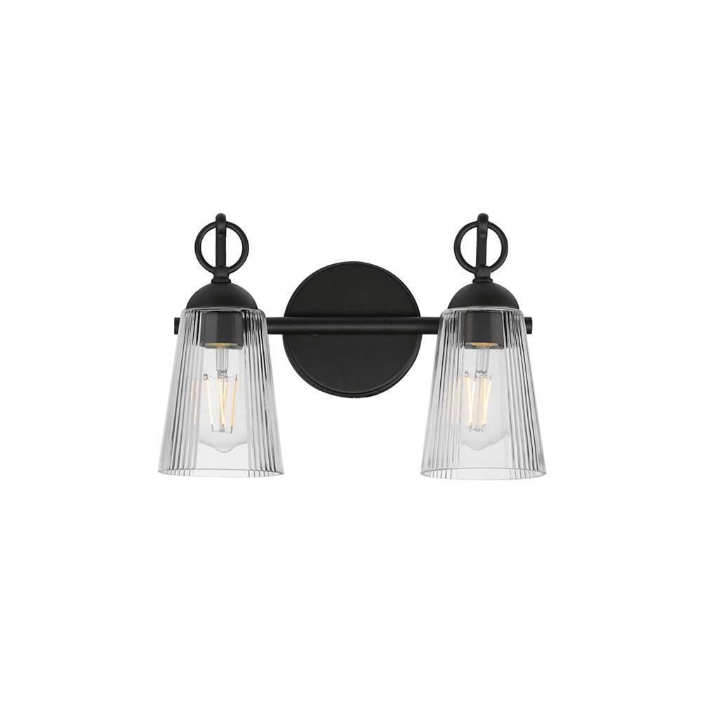 Maxim Lighting 21392CLBK Black Jackson Hole 2-light Wall Sconce Image 1