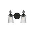 Maxim Lighting 21392CLBK Black Jackson Hole 2-light Wall Sconce Image 1