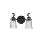 Maxim Lighting 21392CLBK Black Jackson Hole 2-light Wall Sconce Image 1