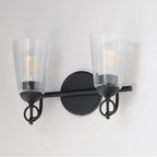 Maxim Lighting 21392CLBK Black Jackson Hole 2-light Wall Sconce Image 2