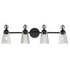 Maxim Lighting 21394CLBK Black Jackson Hole 4-light Bath Vanity Image 1