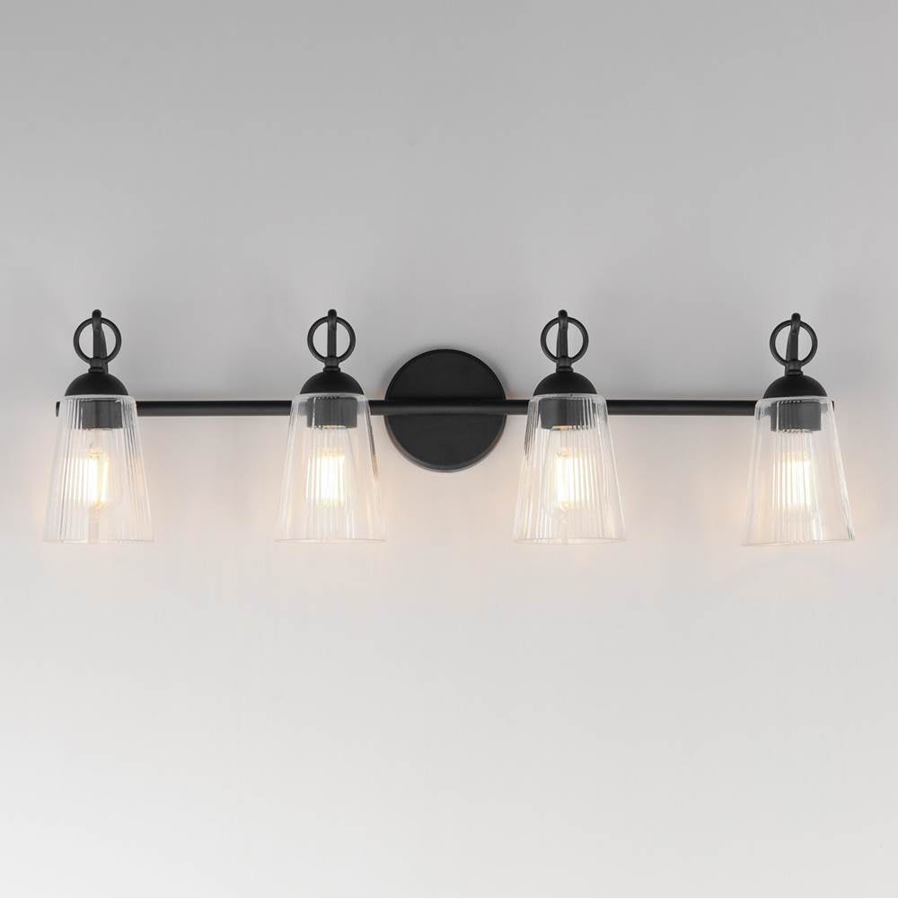 Maxim Lighting 21394CLBK Black Jackson Hole 4-light Bath Vanity Image 3