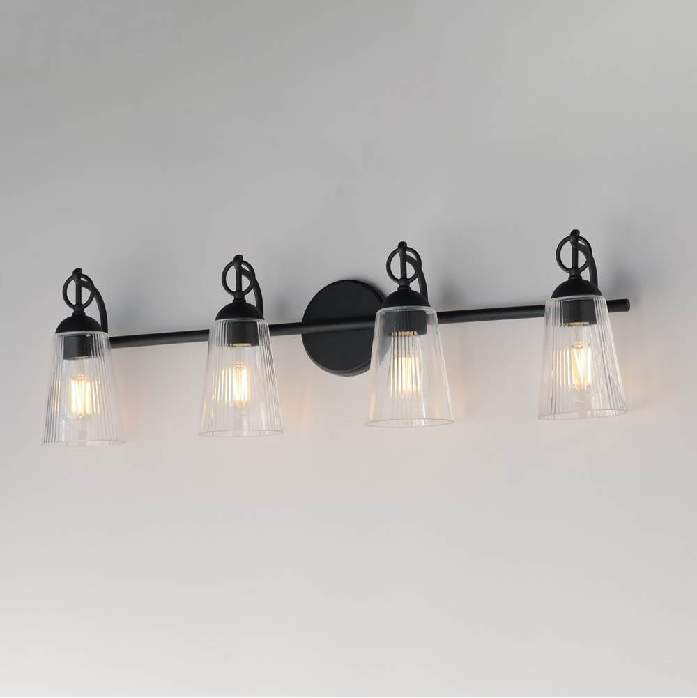 Maxim Lighting 21394CLBK Black Jackson Hole 4-light Bath Vanity Image 2