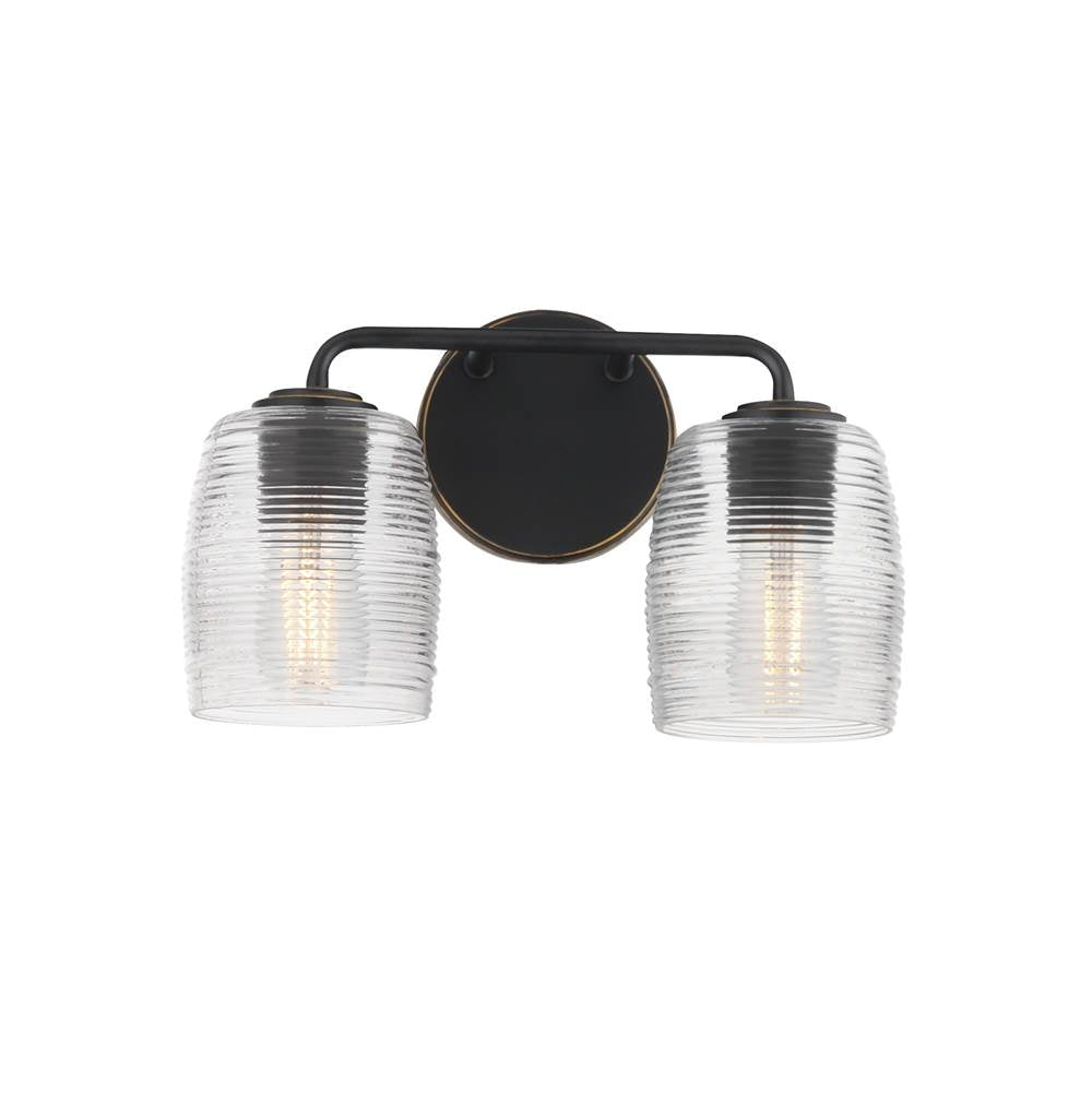 Maxim Lighting 21412CRKB Kentucky Bronze Honey 2-light Sconce Image 1