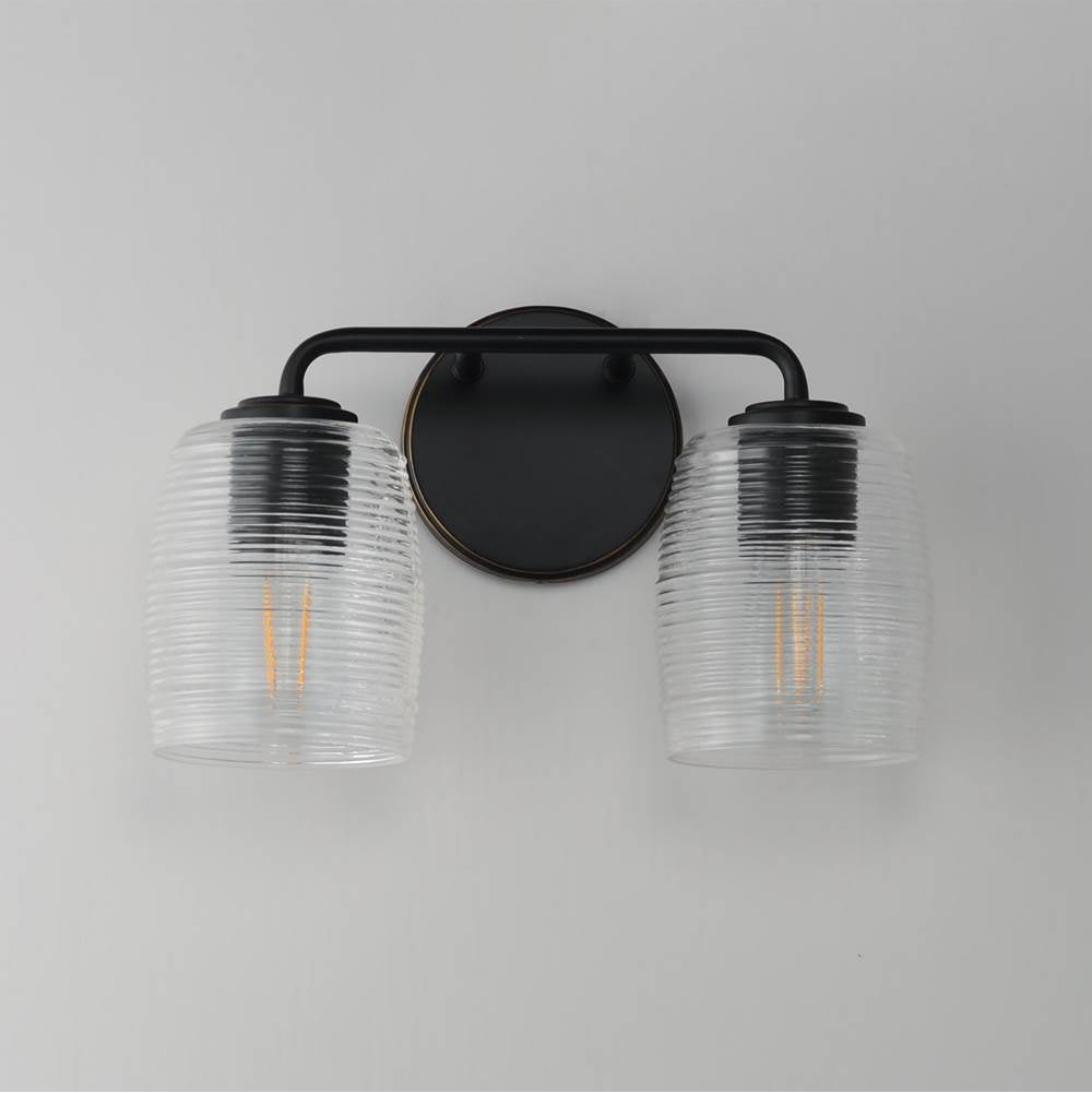 Maxim Lighting 21412CRKB Kentucky Bronze Honey 2-light Sconce Image 2