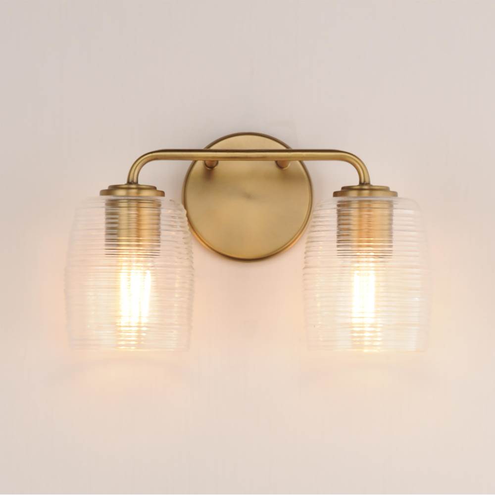 Maxim Lighting 21412CRNAB Natural Aged Brass Honey 2-light Sconce Image 3