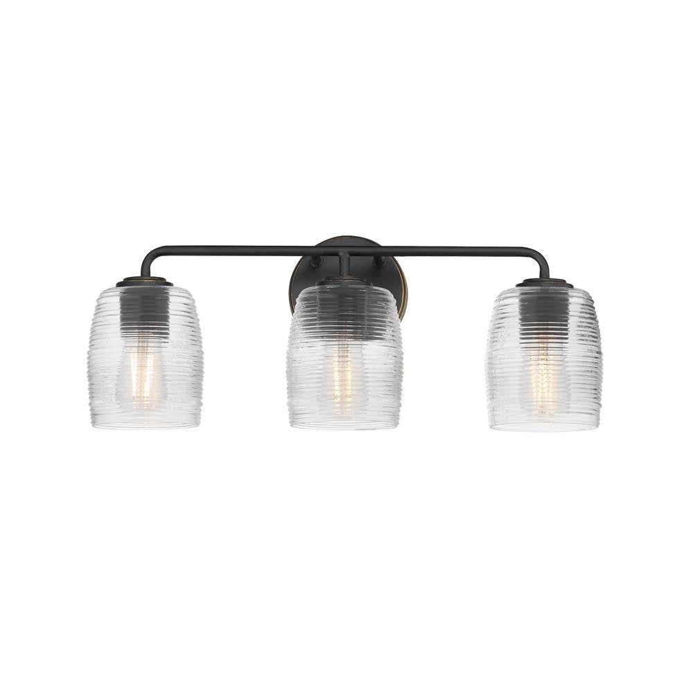 Maxim Lighting 21413CRKB Kentucky Bronze Honey 3-light Bath Vanity Image 1