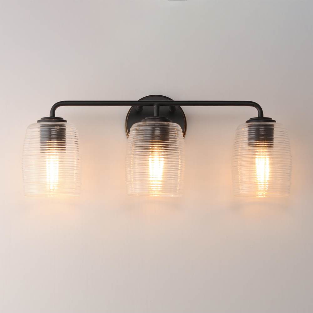 Maxim Lighting 21413CRKB Kentucky Bronze Honey 3-light Bath Vanity Image 3