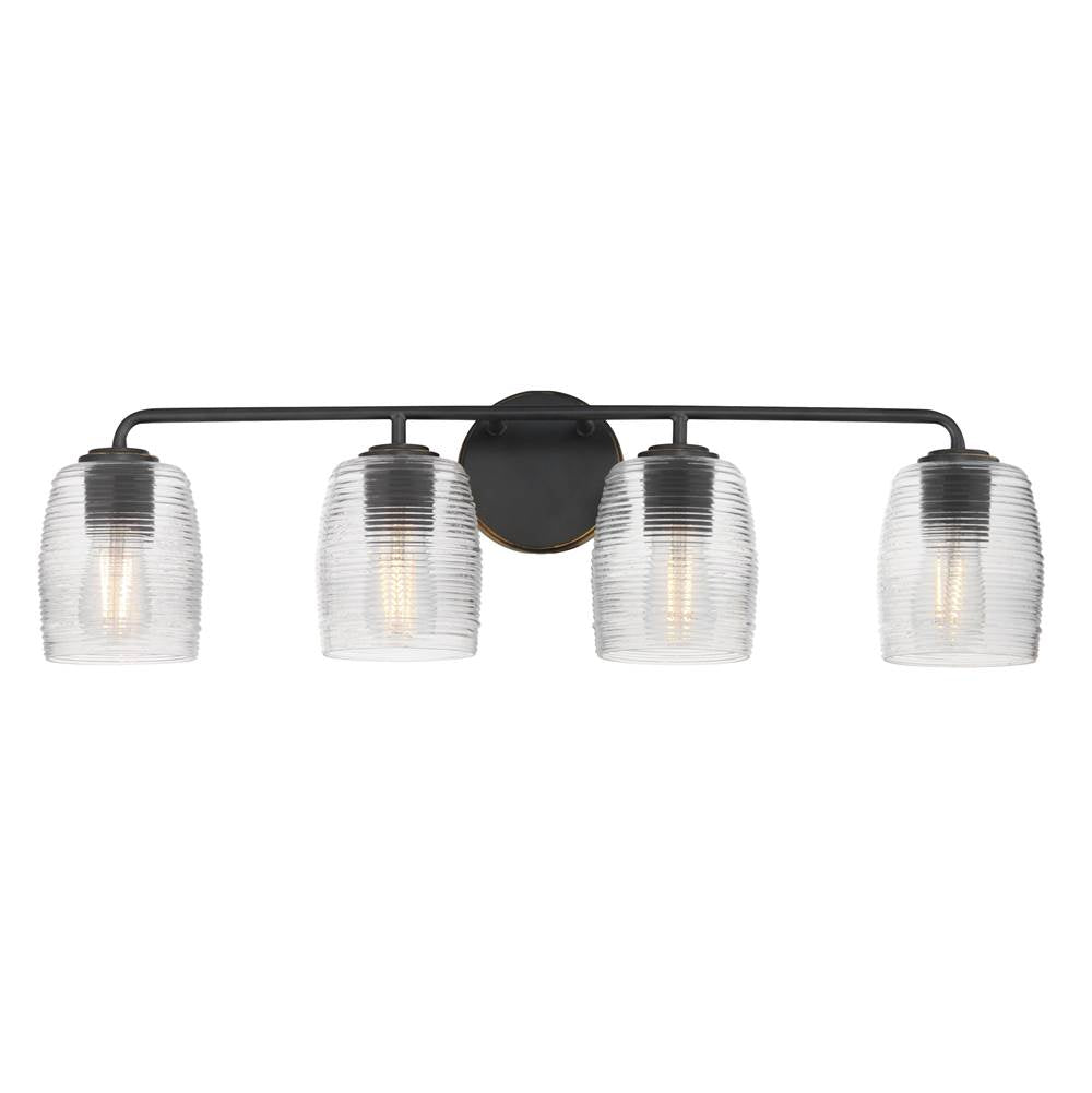 Maxim Lighting 21414CRKB Kentucky Bronze Honey 4-light Bath Vanity Image 1