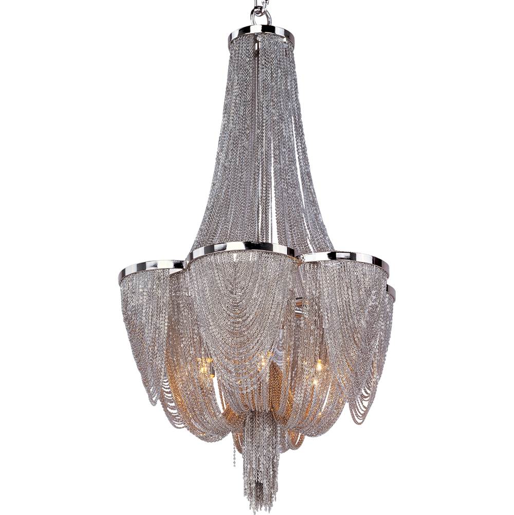 Maxim Lighting 21464NKPN Polished Nickel Chantilly 6-light Chandelier Image 1