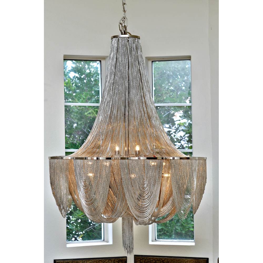 Maxim Lighting 21464NKPN Polished Nickel Chantilly 6-light Chandelier Image 4