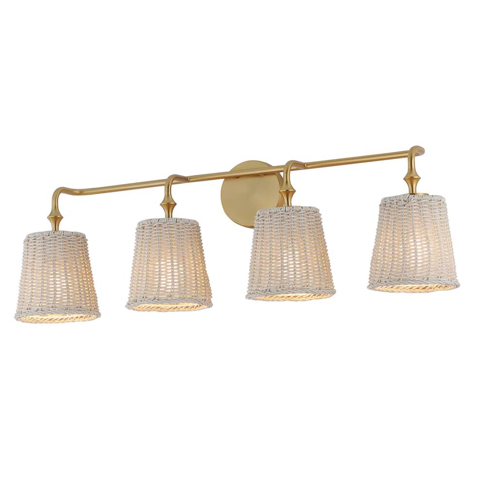 Maxim Lighting 21484WWTNAB Natural Aged Brass Baja-bath Vanity Image 1