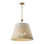 Maxim Lighting 21488WWTNAB Natural Aged Brass Baja 24'' Single Pendant Image 1