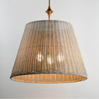 Maxim Lighting 21488WWTNAB Natural Aged Brass Baja 24'' Single Pendant Image 3