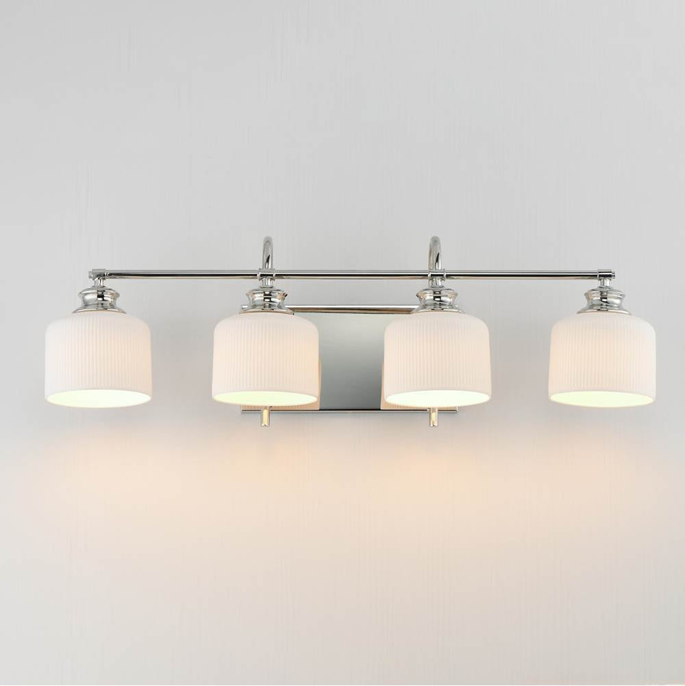 Maxim Lighting 21494WTPN Polished Nickel Bisque-bath Vanity Image 3