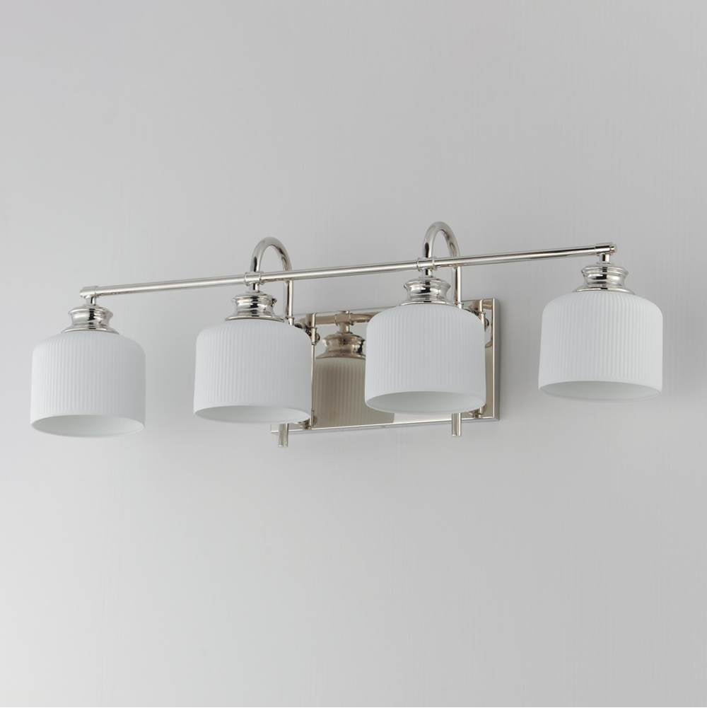 Maxim Lighting 21494WTPN Polished Nickel Bisque-bath Vanity Image 2