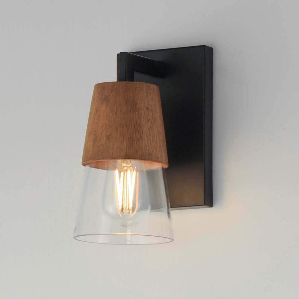 Maxim Lighting 21621CLWNBK Walnut,Black Carpenter 1-light Bath Vanity Image 3
