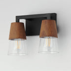 Maxim Lighting 21622CLWNBK Walnut,Black Carpenter 2-light Bath Vanity Image 3