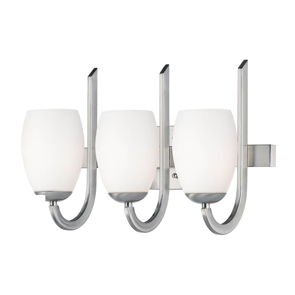 Maxim Lighting 21643SWSN Satin Nickel Taylor 3-light Bath Vanity Image 1