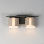 Maxim Lighting 21712SWNWDCHL Natural Wood,Charcoal Draughtsman 2-light Bath Vanity Image 4