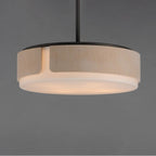 Maxim Lighting 21716SWNWDCHL Natural Wood,Charcoal Draughtsman 18'' Semi Flush Mount - Pendant Image 3