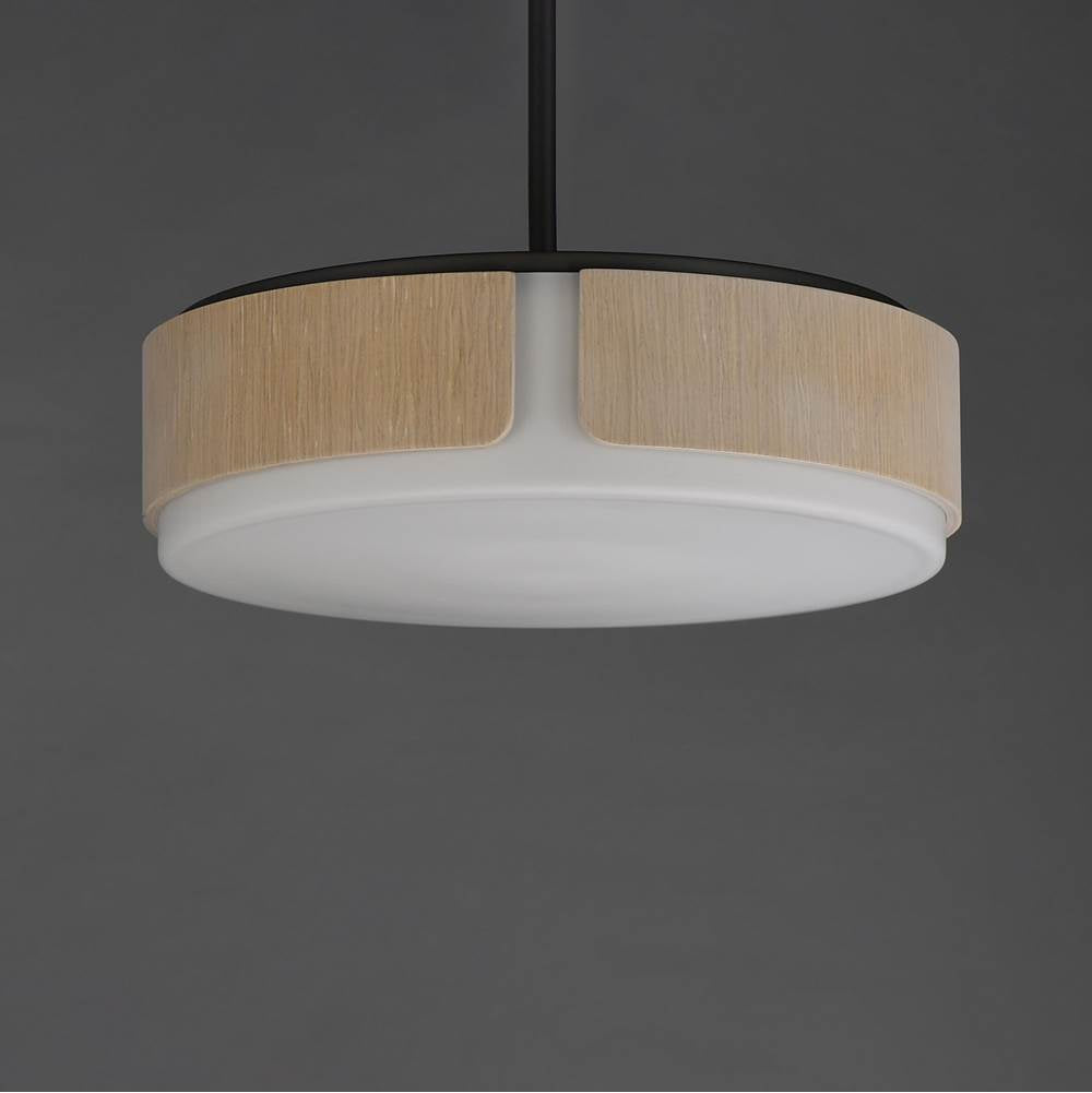 Maxim Lighting 21716SWNWDCHL Natural Wood,Charcoal Draughtsman 18'' Semi Flush Mount - Pendant Image 2
