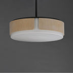 Maxim Lighting 21716SWNWDCHL Natural Wood,Charcoal Draughtsman 18'' Semi Flush Mount - Pendant Image 2
