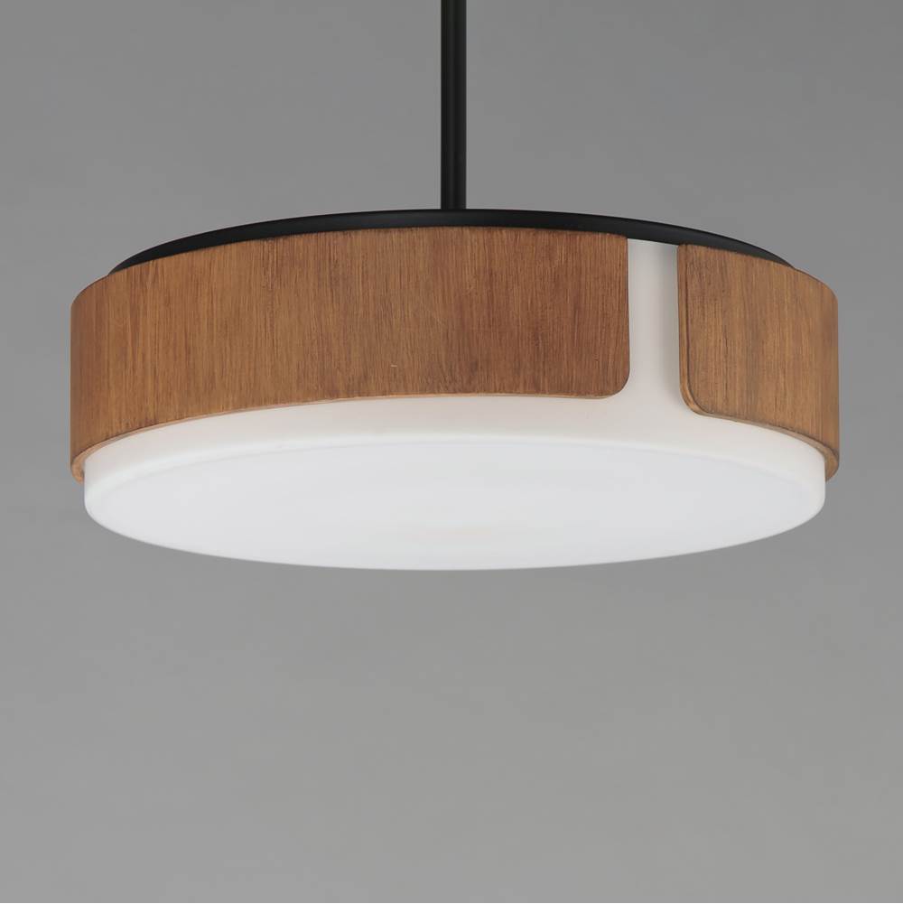 Maxim Lighting 21716SWWNBK Walnut,Black Draughtsman 18'' Semi Flush Mount - Pendant Image 2