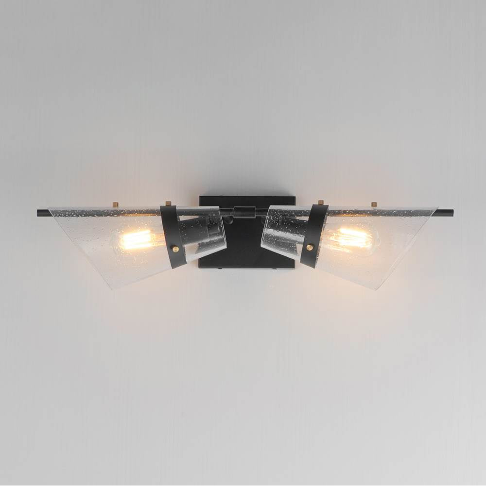 Maxim Lighting 21722CDDBZAB Dark Bronze,Antique Brass Finch 2-light Wall Sconce Image 3