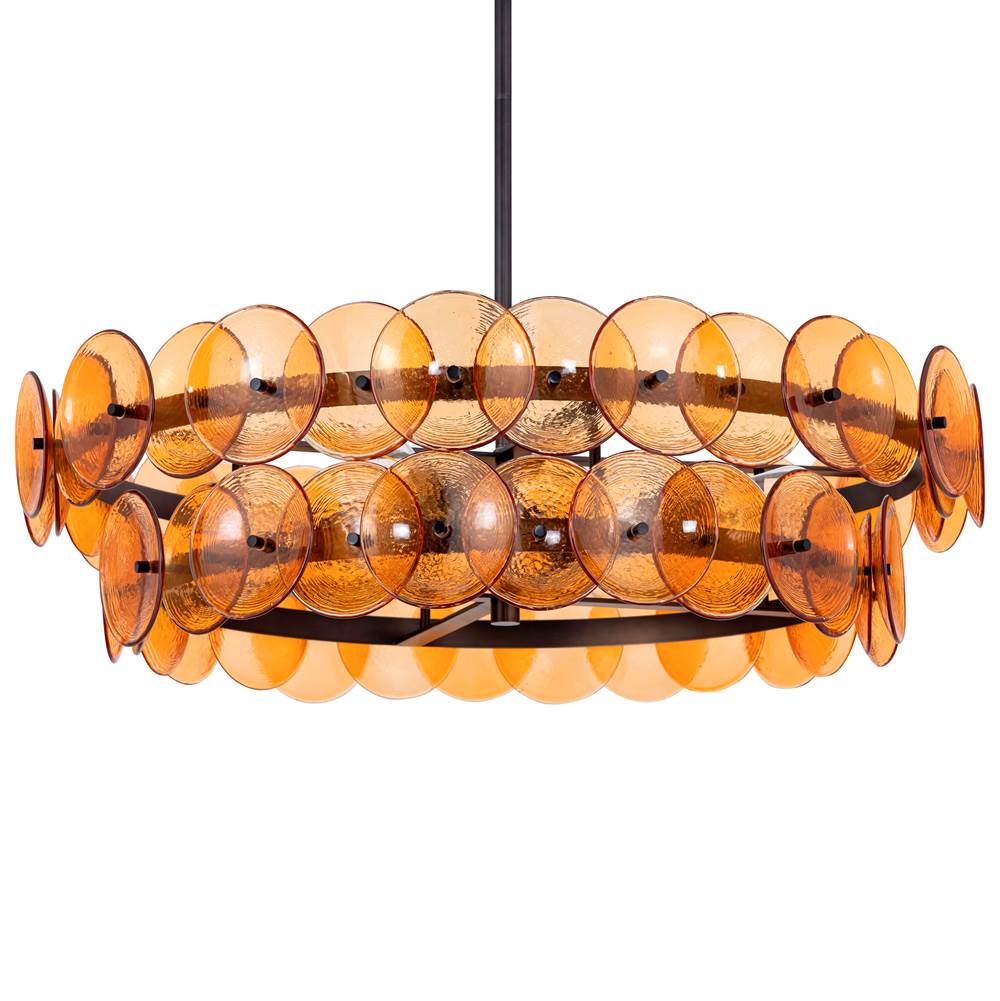 Maxim Lighting 21823AMGM Gunmetal Loren 30'' Chandelier Image 3