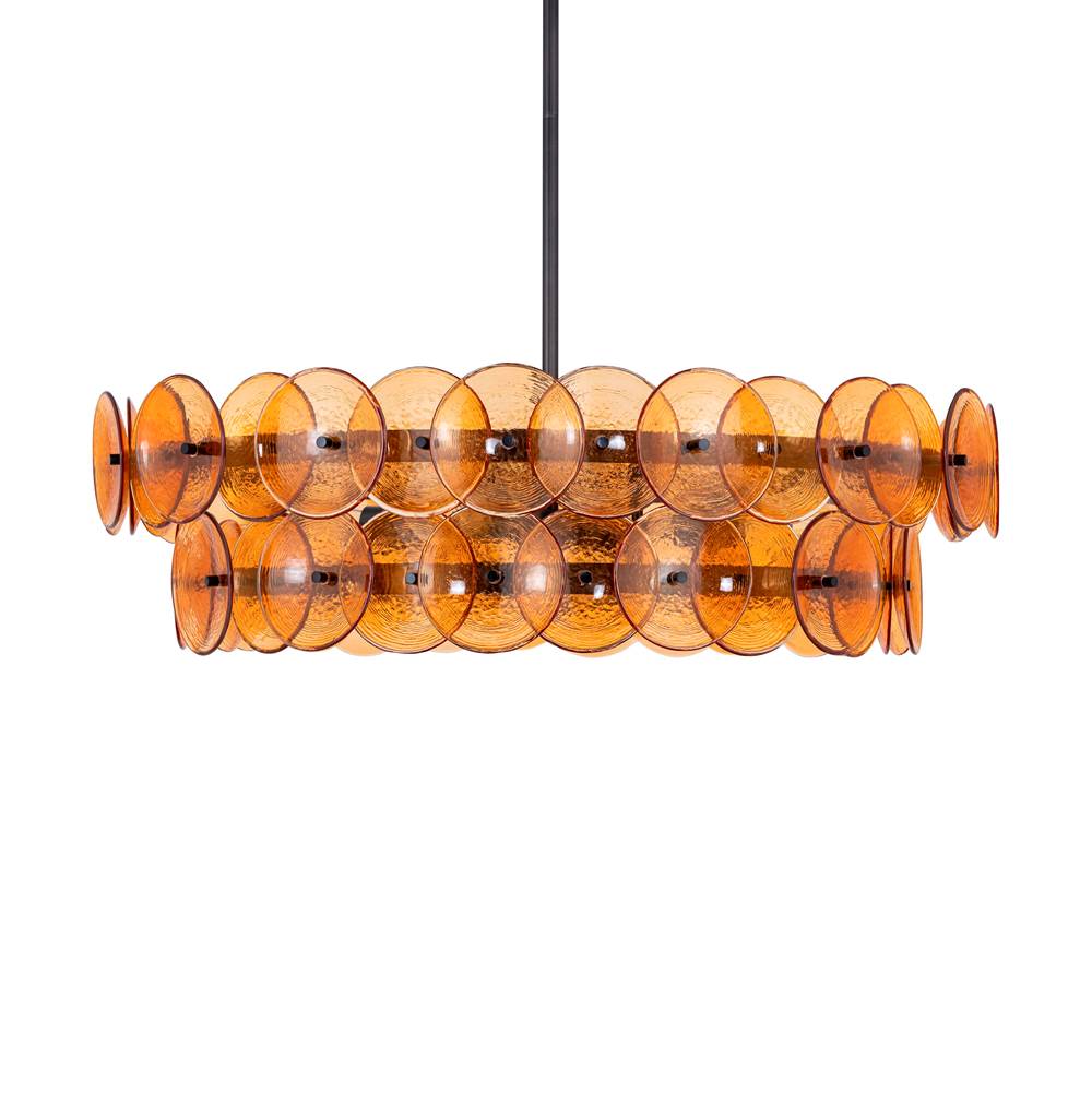 Maxim Lighting 21823AMGM Gunmetal Loren 30'' Chandelier Image 2
